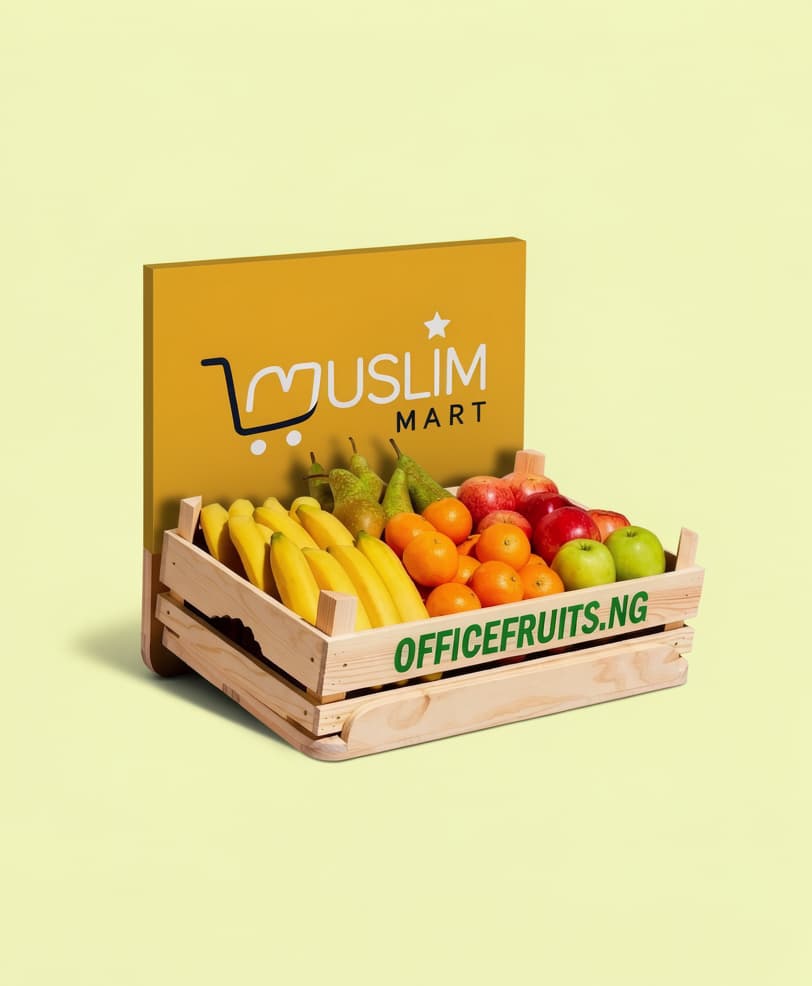Branded Office Fruits table display example