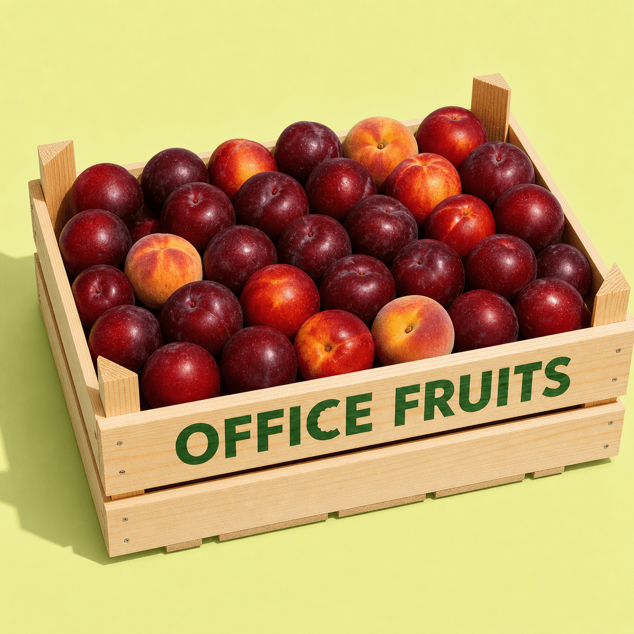 Plums crate
